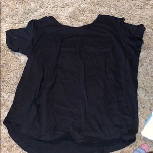 Black short sleeve shirt